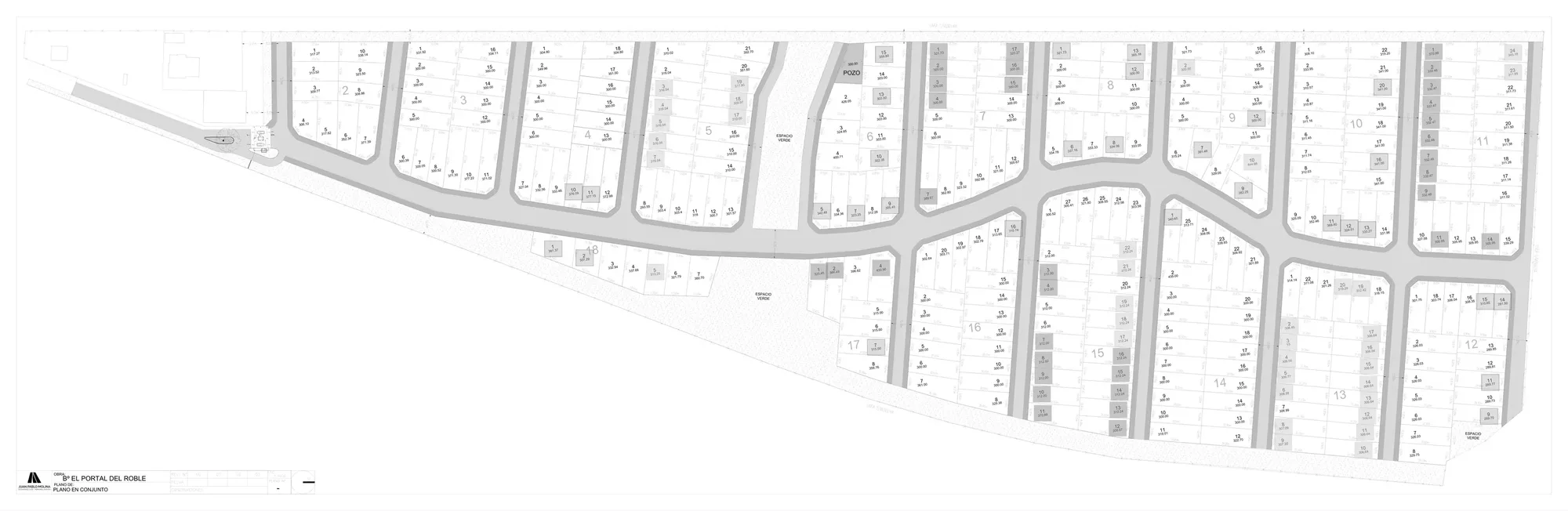 Plano del Portal del Roble